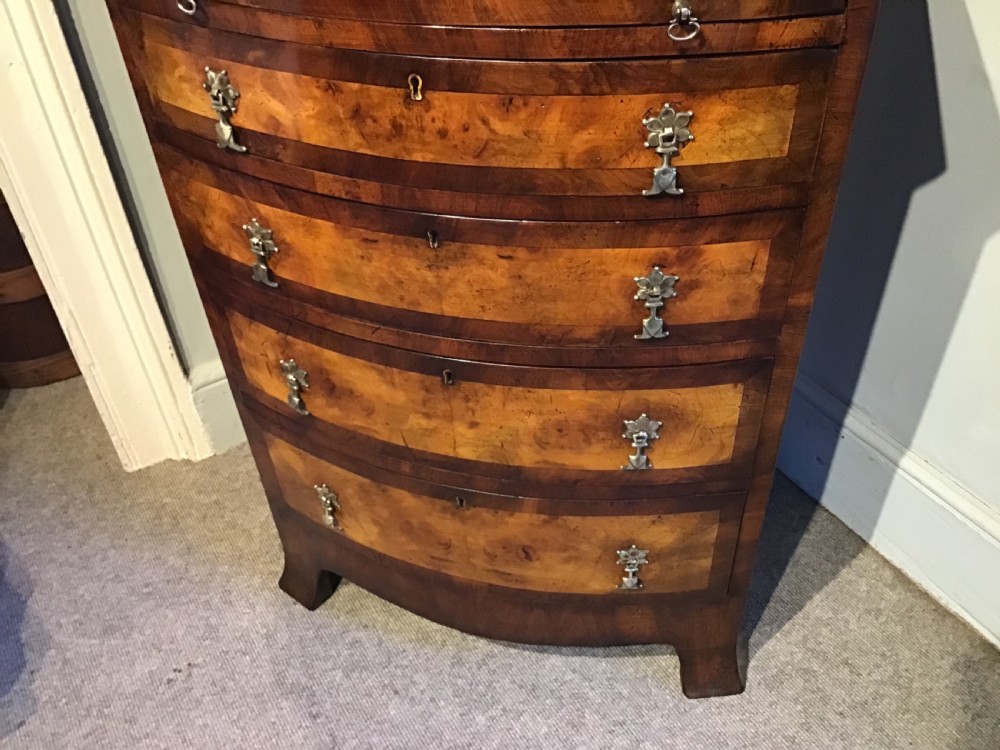 Antique walnut chest of drawers View V