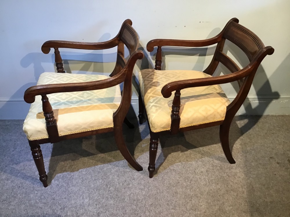 Pair of antique elbow chairs View VIII