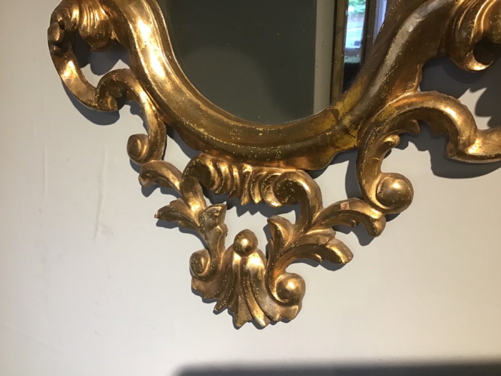 Antique gilt mirror View II