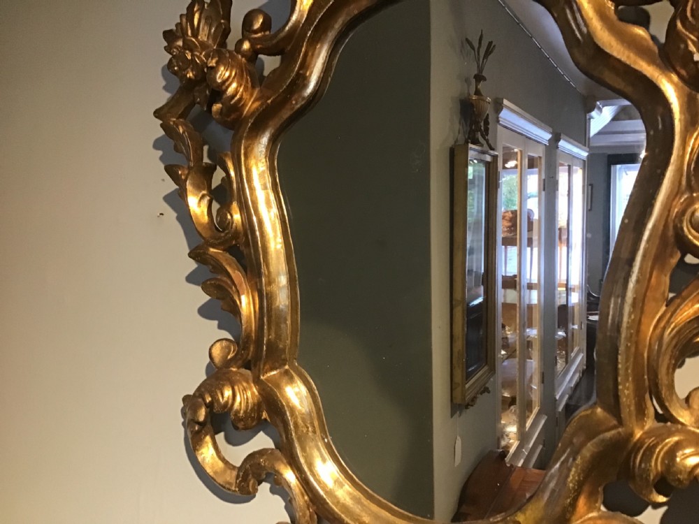 Antique gilt mirror View III