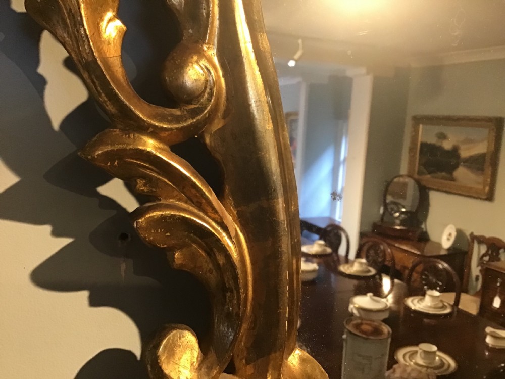 Antique gilt mirror View V