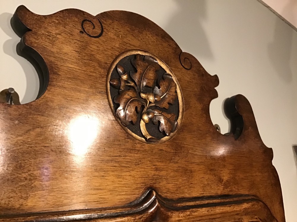 Antique walnut framed mirror View V