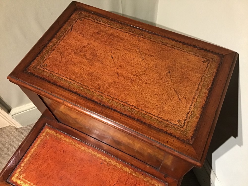 Antique mahogany steps View III