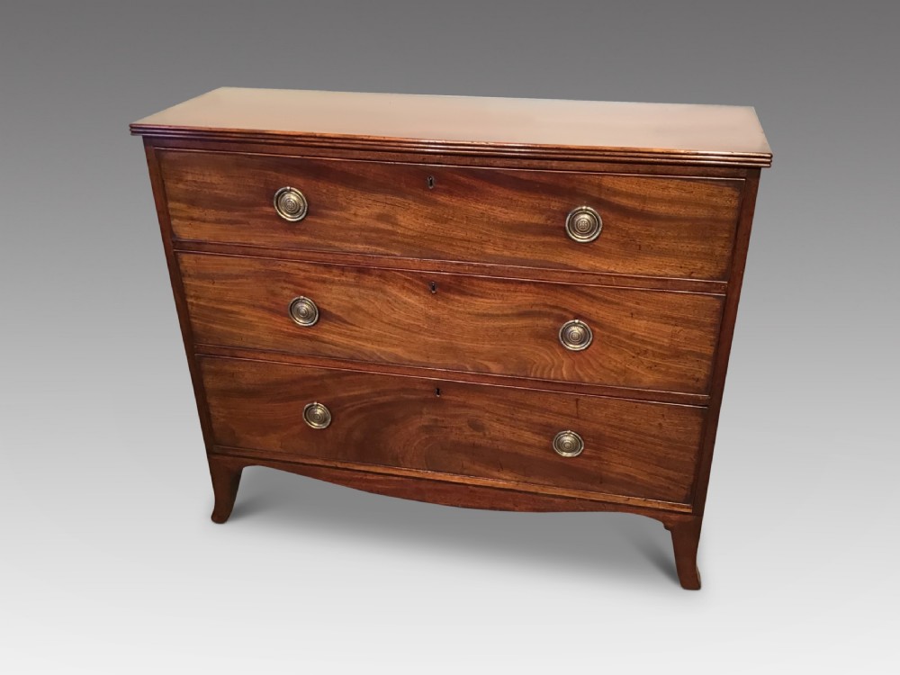 Antique mahogany hall chest