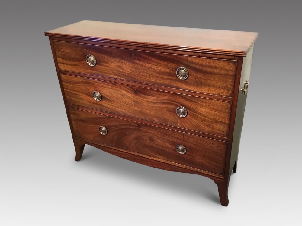 Antique mahogany hall chest View III
