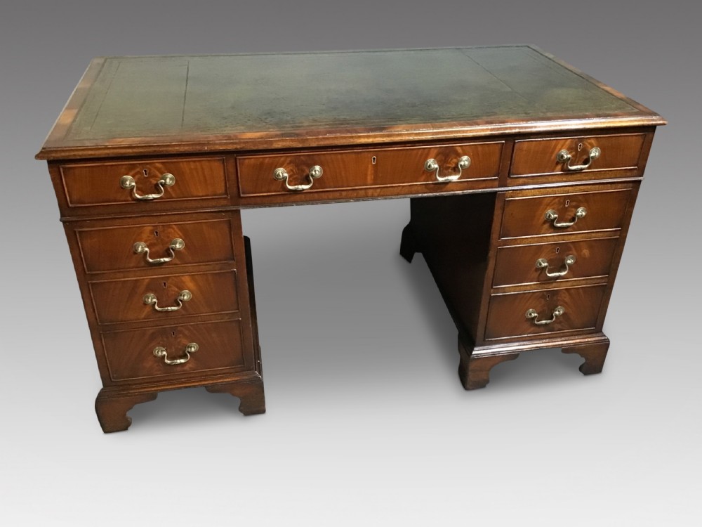 Antique pedestal desk