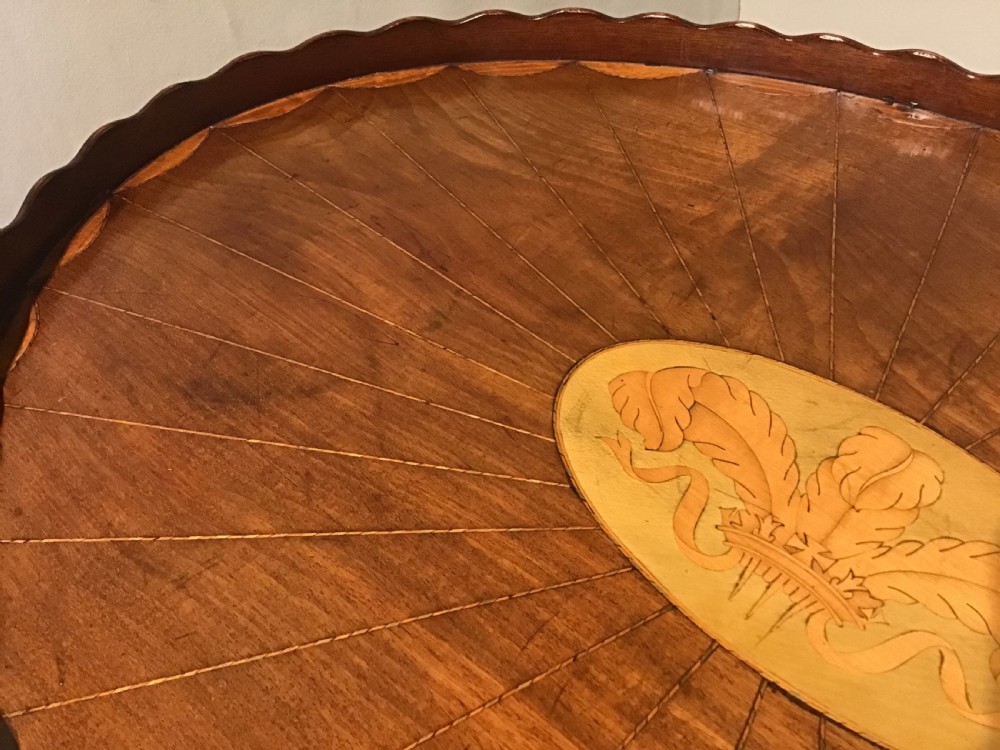 Antique tray on stand View IV
