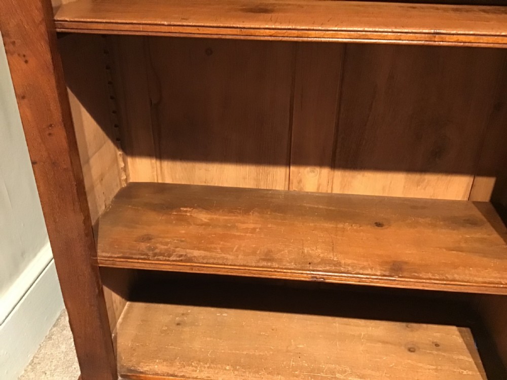 Antique mahogany open bookcase View VI