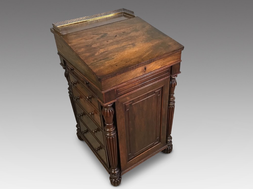 Antique Rosewood Davenport