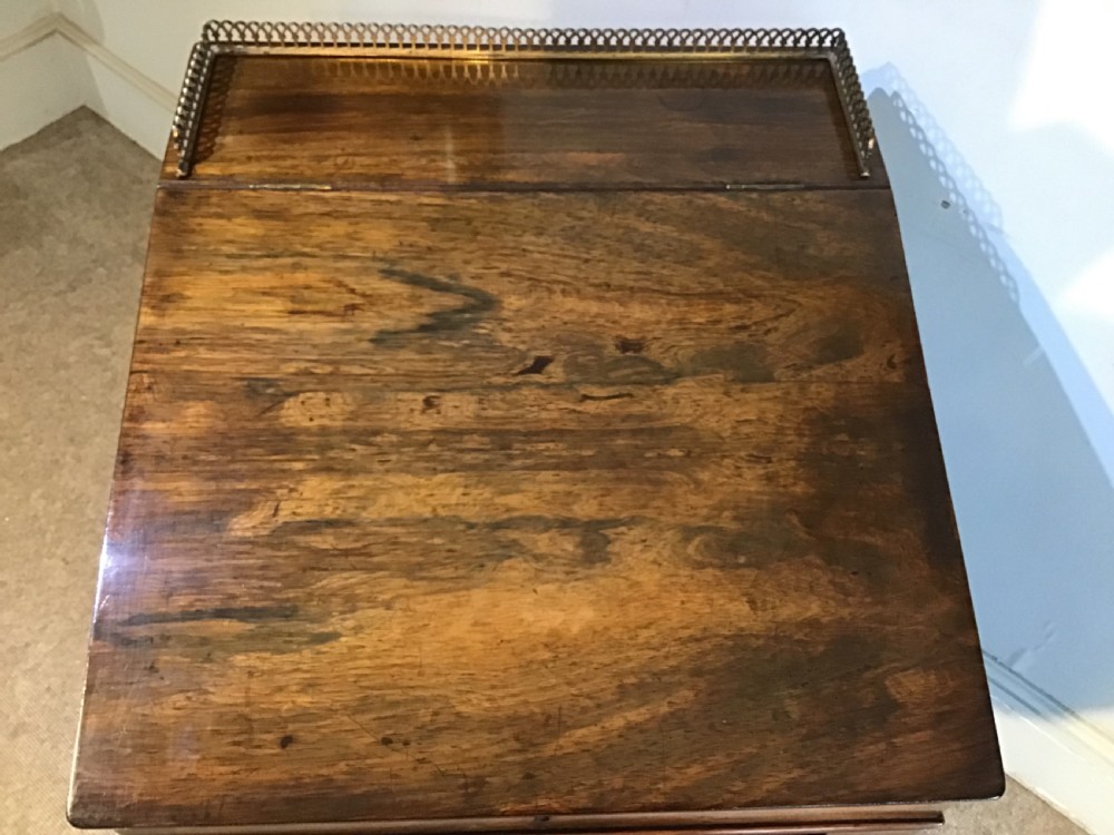 Antique Rosewood Davenport View VIII