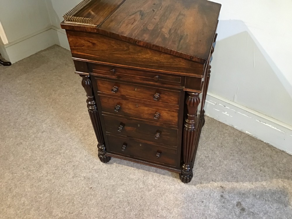Antique Rosewood Davenport View X
