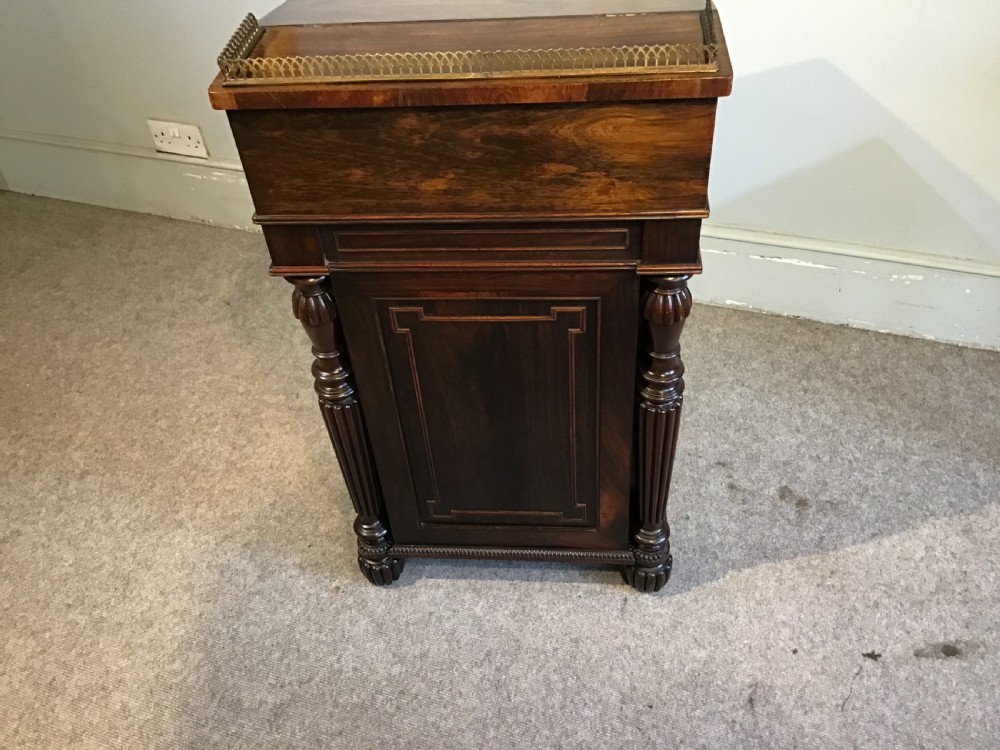 Antique Rosewood Davenport View XII