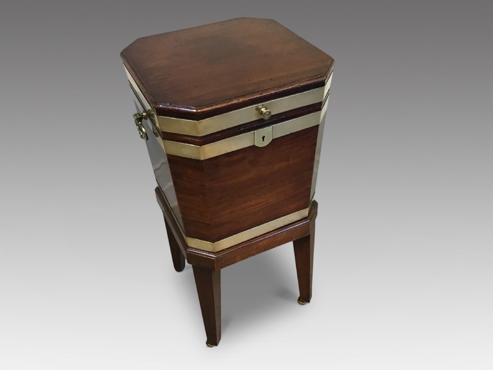 Antique mahogany cellarette 