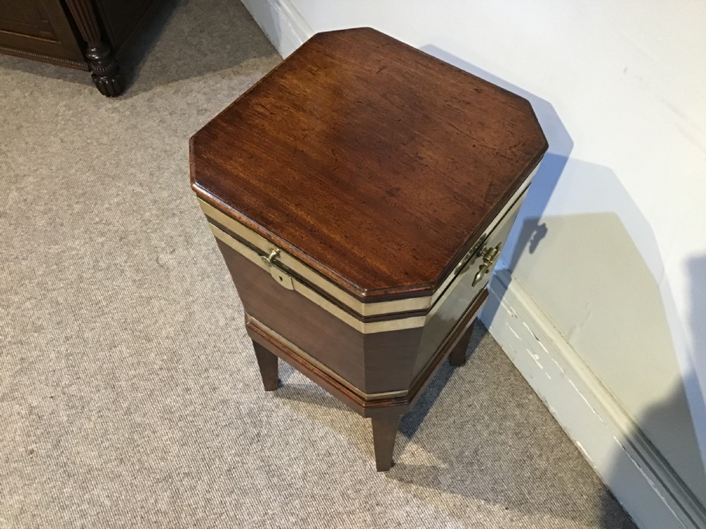 Antique mahogany cellarette  View II