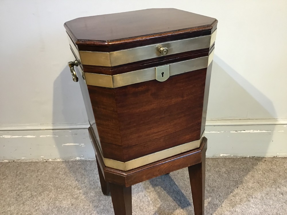 Antique mahogany cellarette  View III