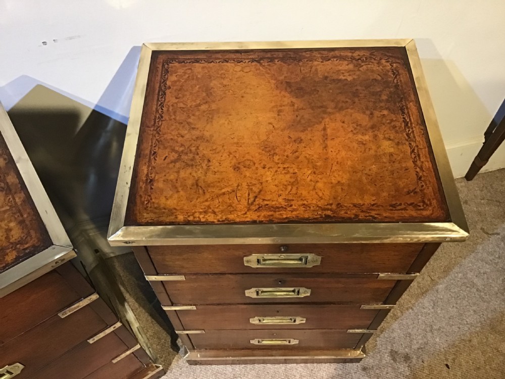 Pair of antique bedside chests of drawers View III