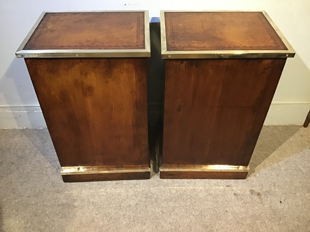 Pair of antique bedside chests of drawers View X