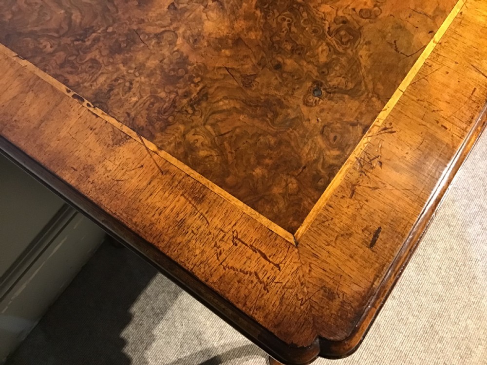 Georgian walnut lowboy View IV