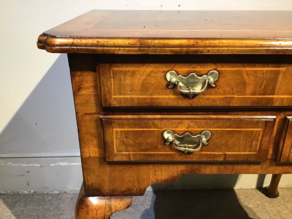 Georgian walnut lowboy View VI