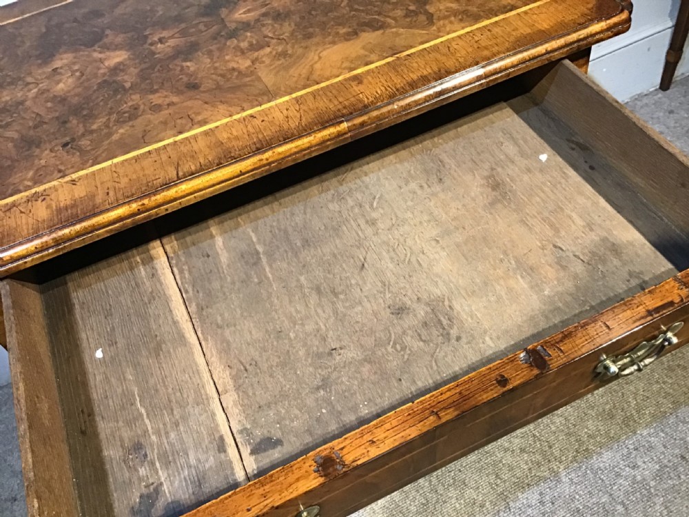 Georgian walnut lowboy View XI