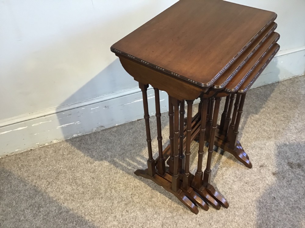 Edwardian nest of four tables View II