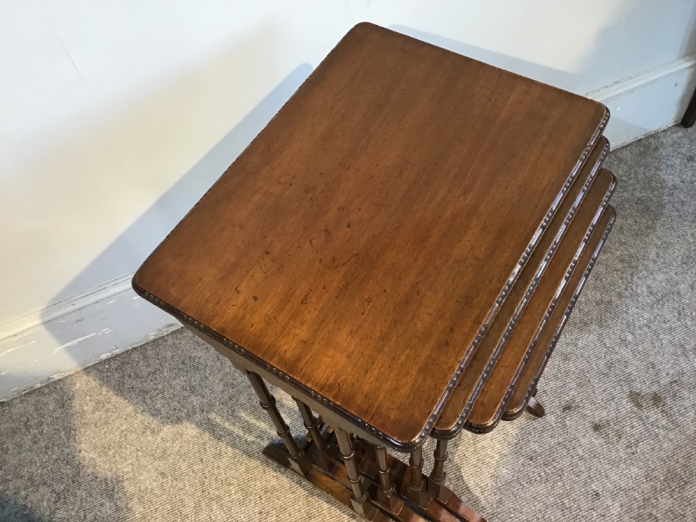 Edwardian nest of four tables View III