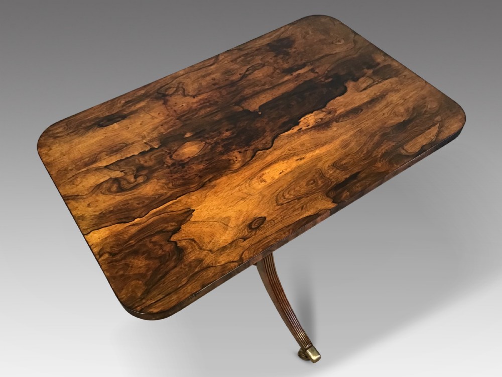 Regency Rosewood tripod table View II