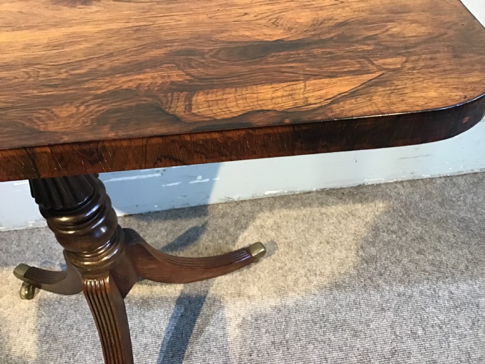 Regency Rosewood tripod table View IX