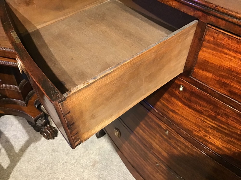 Antique bow front chest of drawers View VIII