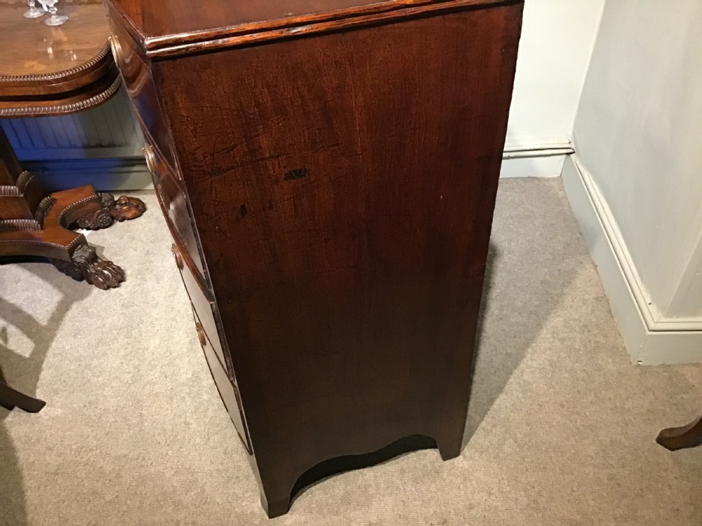 Antique bow front chest of drawers View IX