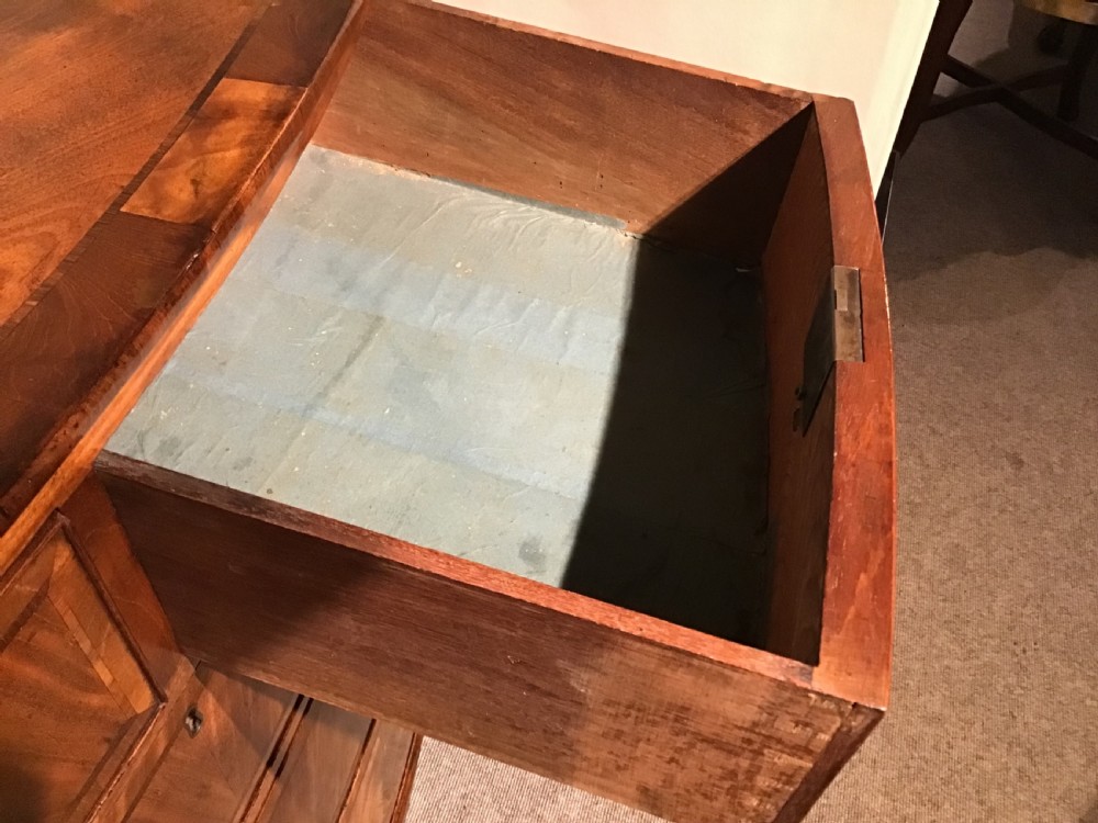 Antique bow front chest of drawers View IX