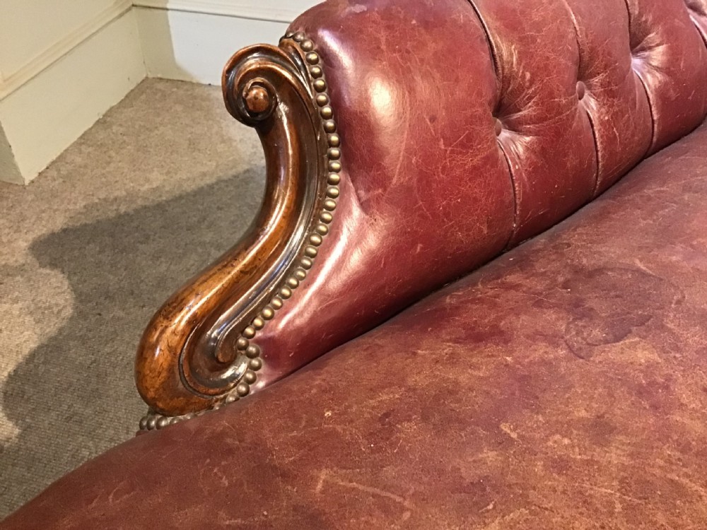 Antique mahogany chaise longue View VII