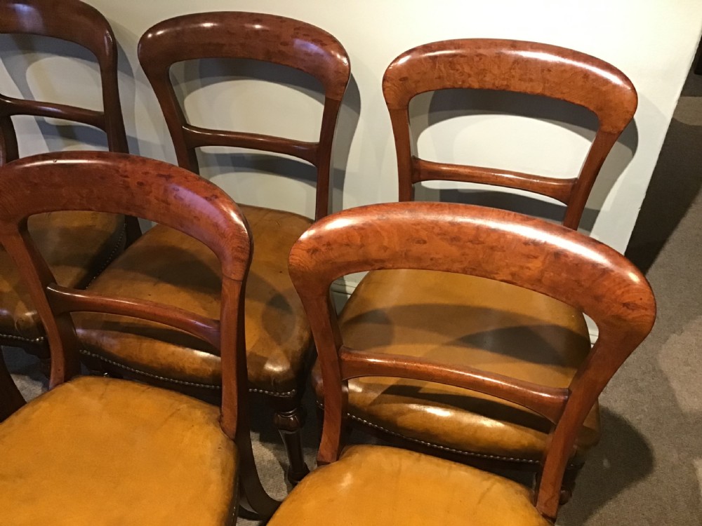 Set of six antique dining chairs View II