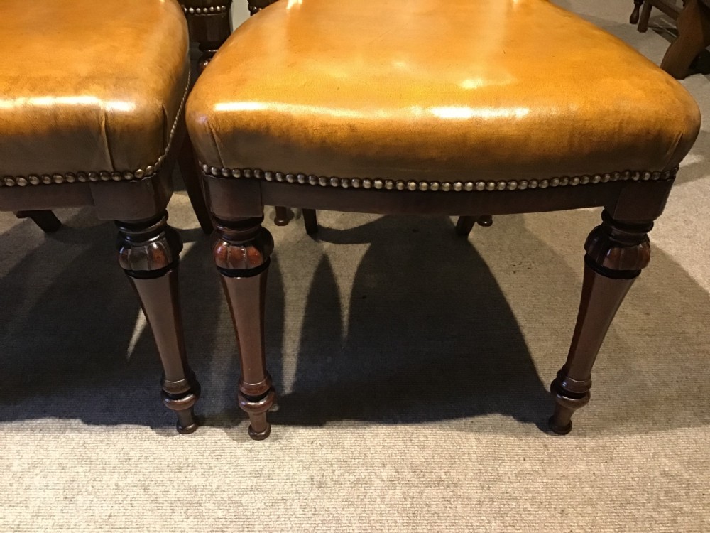 Set of six antique dining chairs View III