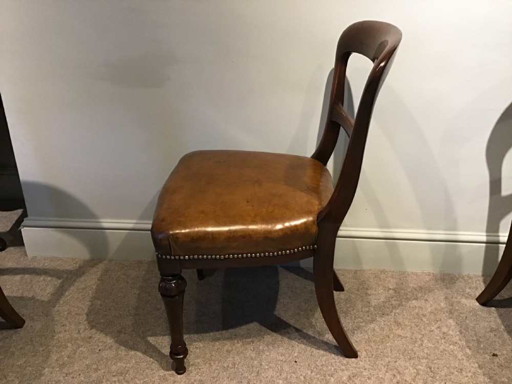 Set of six antique dining chairs View IV