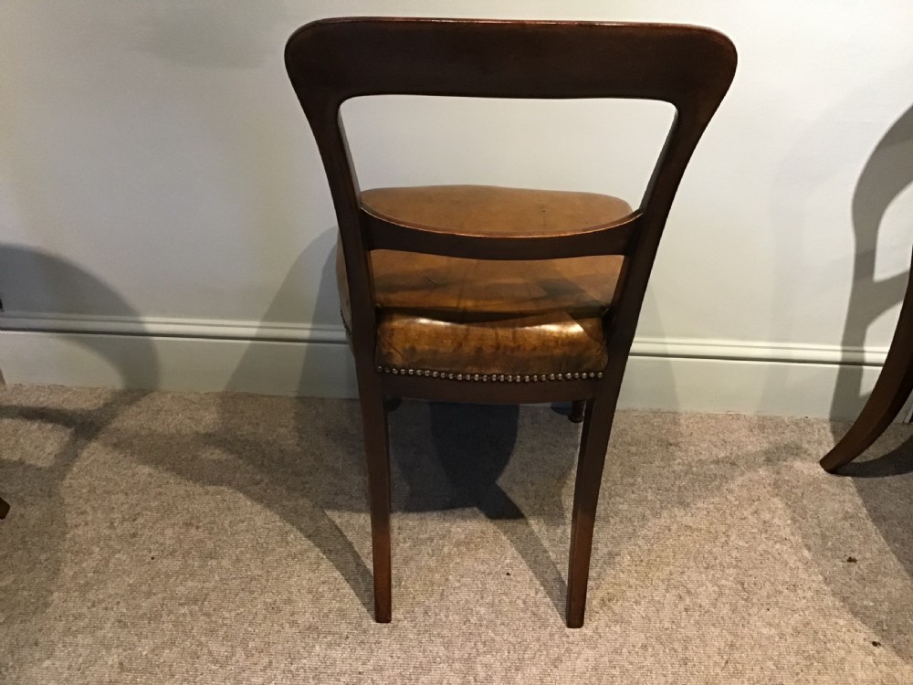 Set of six antique dining chairs View V
