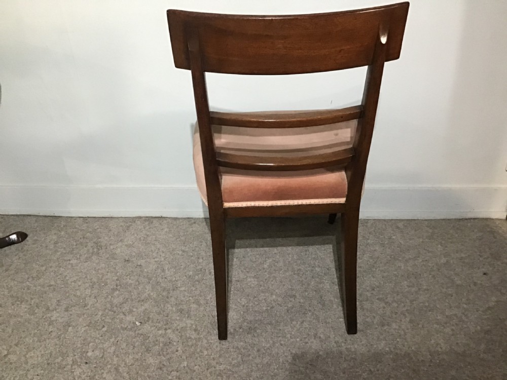 Set of six mahogany dining chairs View V