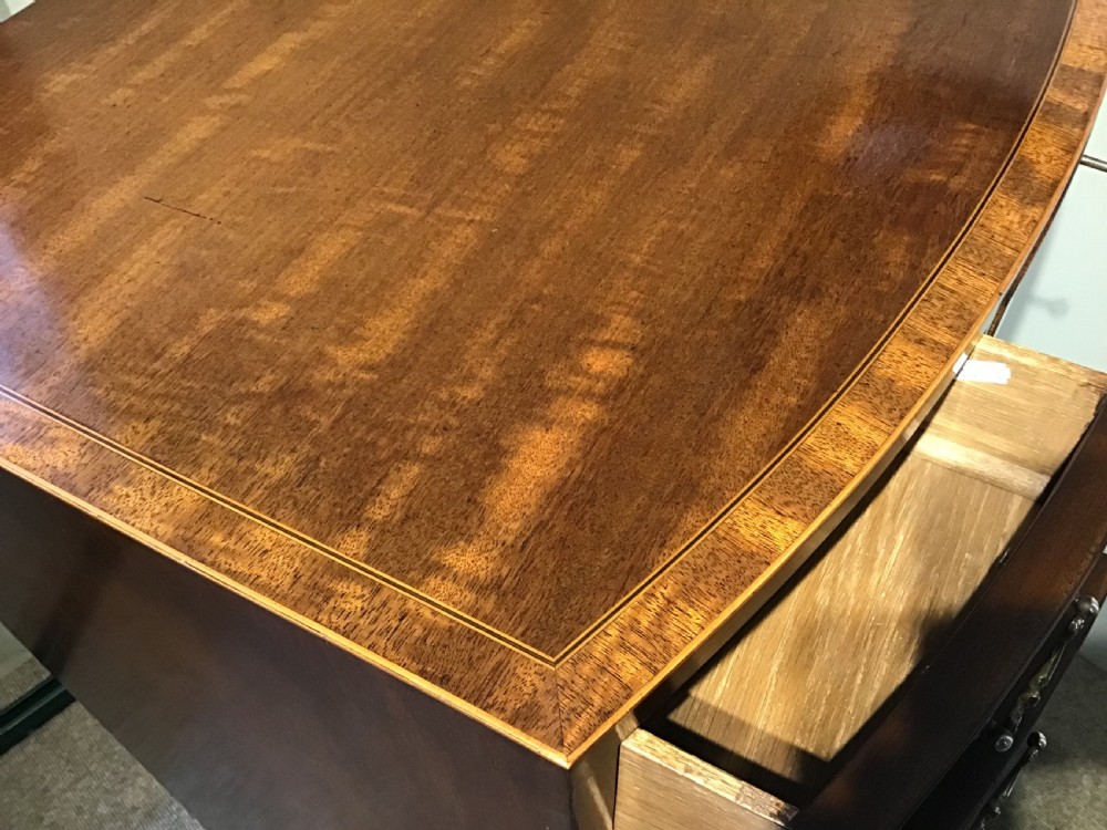 Antique bow front chest of drawers View XII