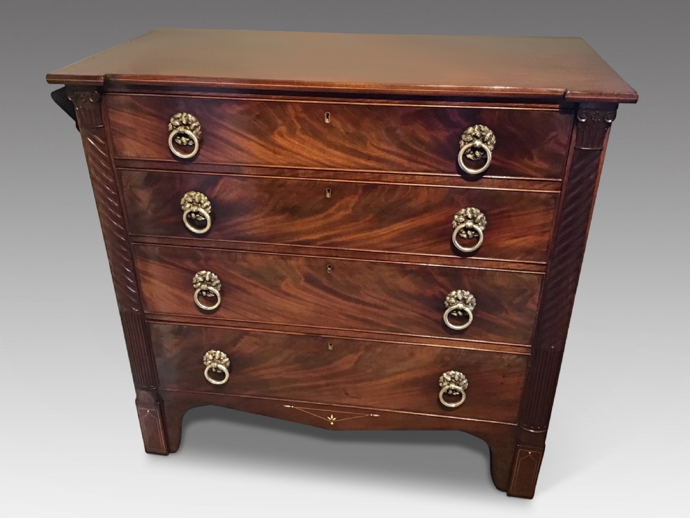Antique Channel Isle chest of drawers 
