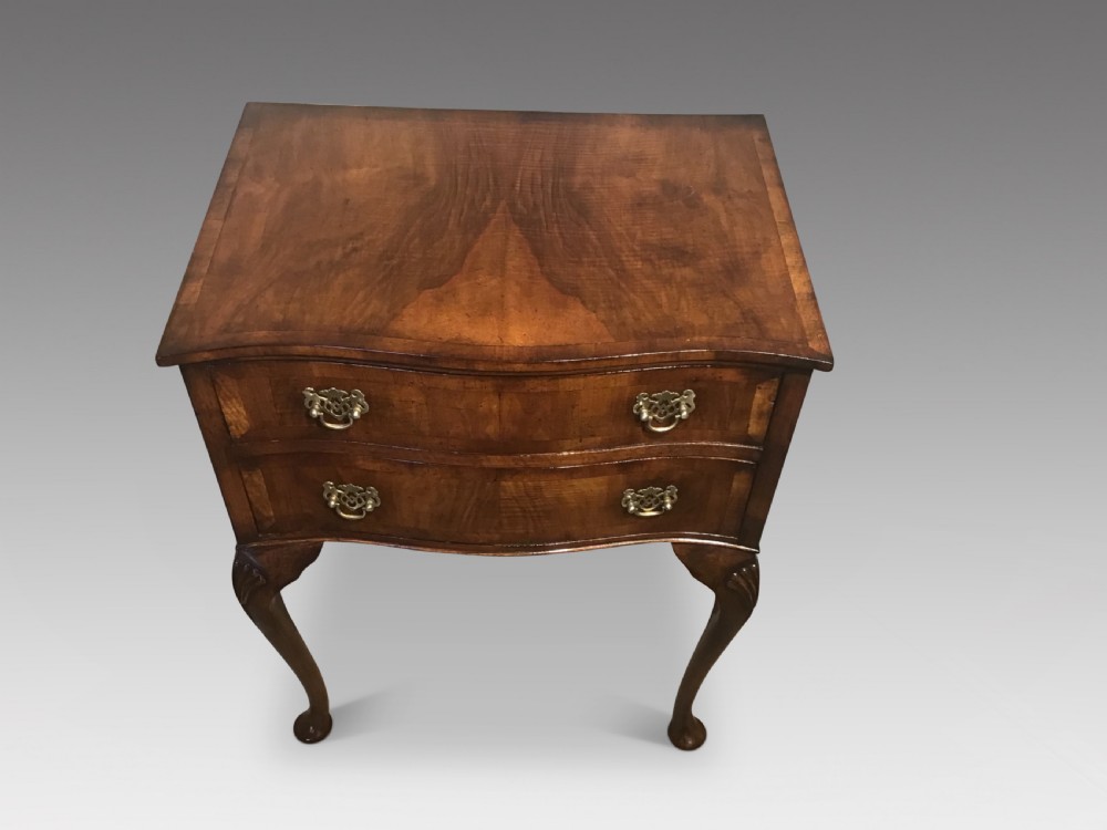 Antique walnut sidetable View II