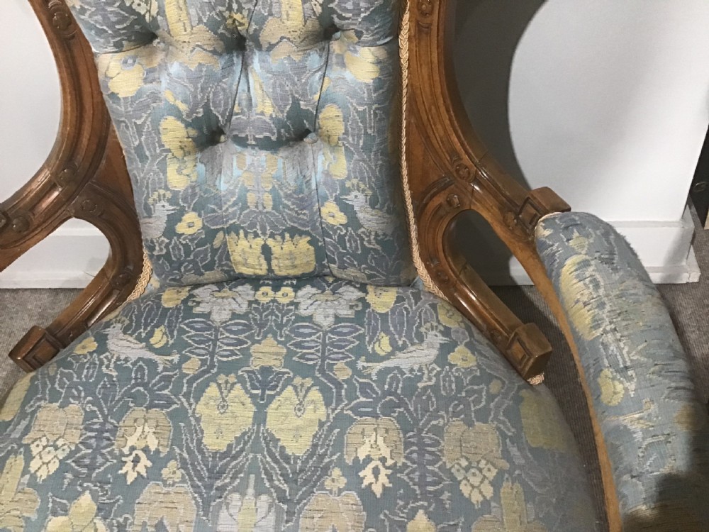Antique Victorian armchair View V