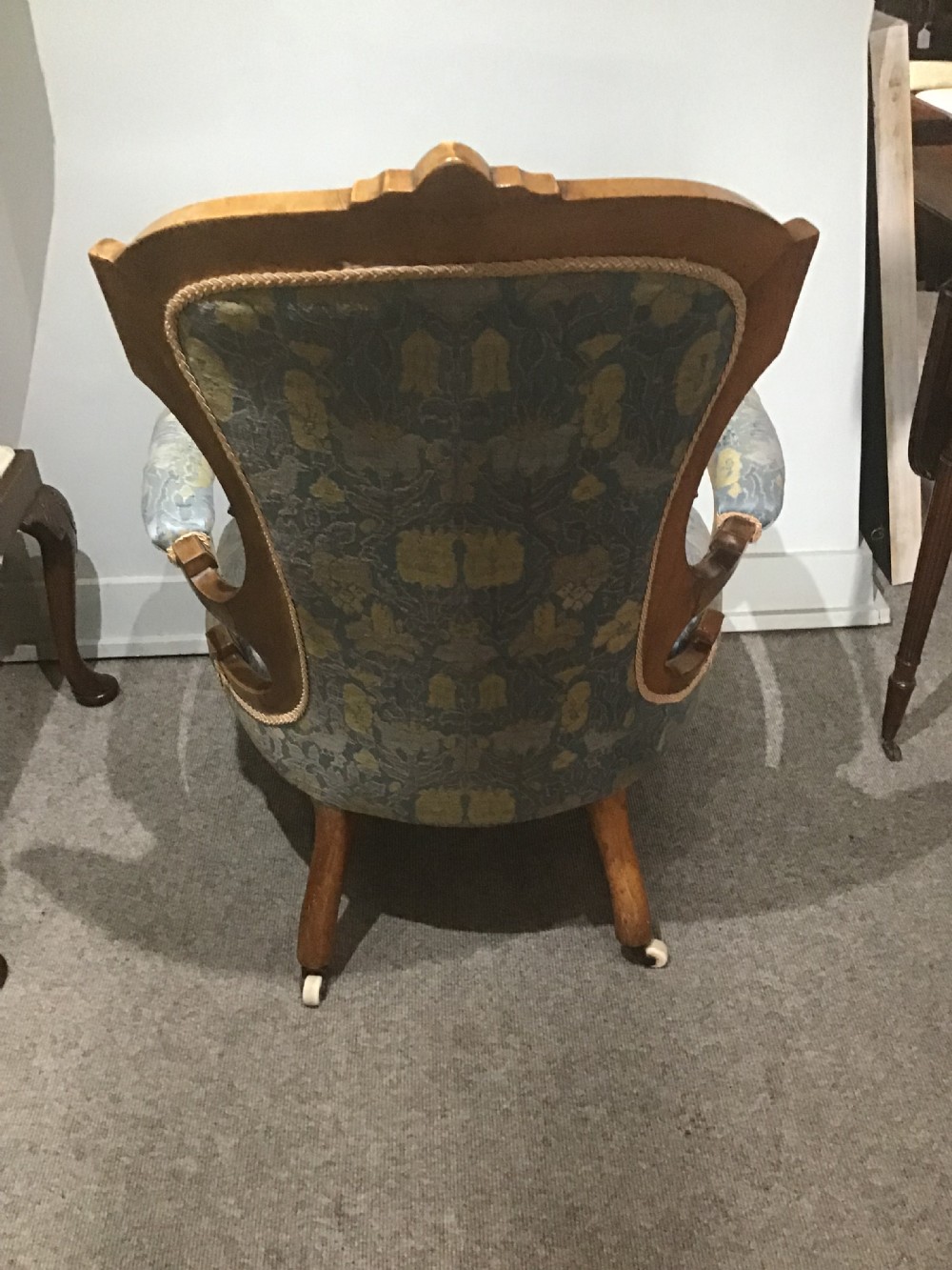 Antique Victorian armchair View VII