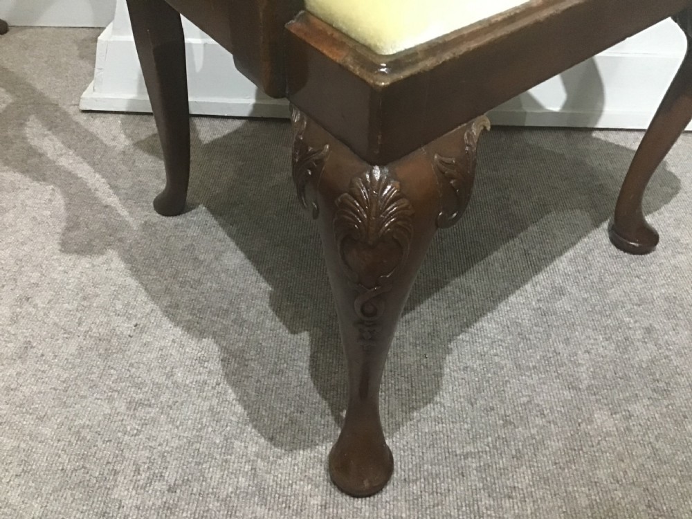 Set of ten antique mahogany dining chairs View VI