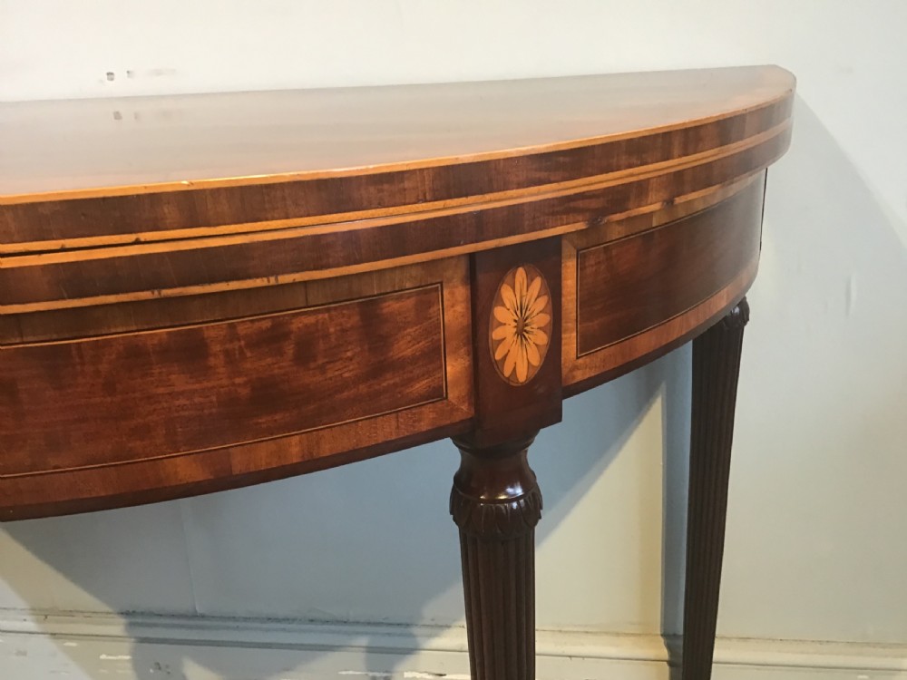 Antique Georgian card table View VII