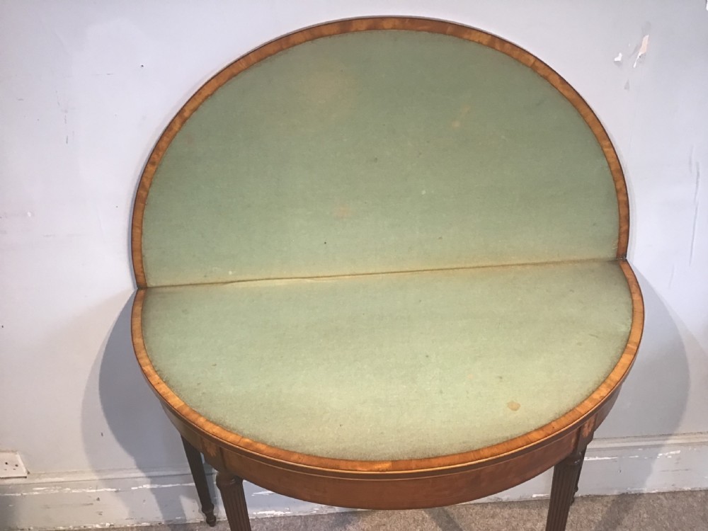 Antique Georgian card table View XII