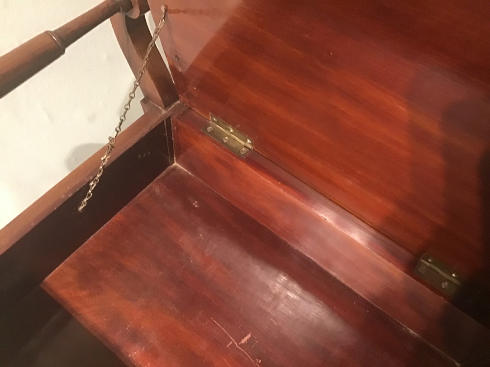 Antique Edwardian piano stool View V