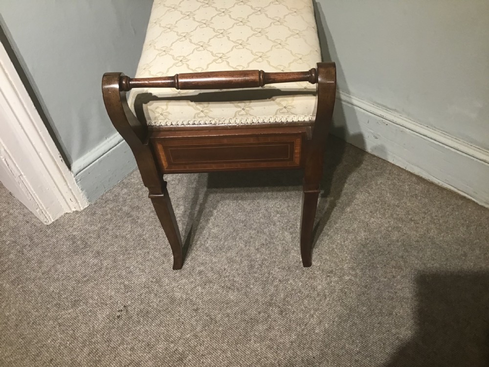 Antique Edwardian piano stool View VIII