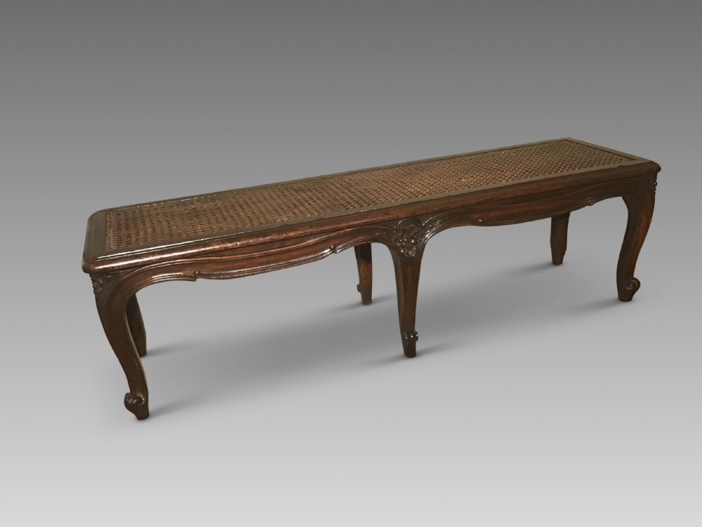 Antique walnut  stool View II