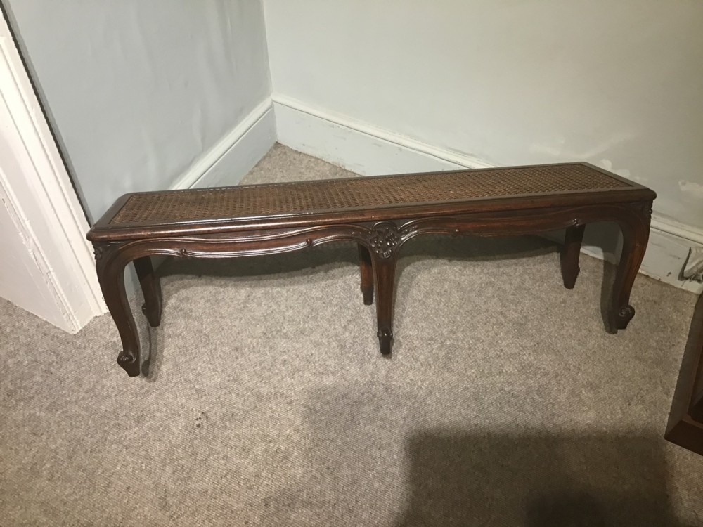 Antique walnut  stool View III