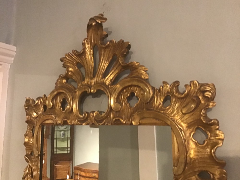 Antique giltwood mirror View II